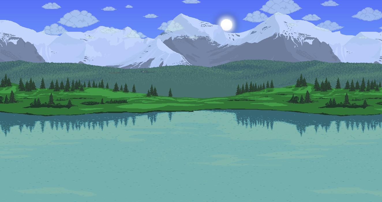 Discovery splash banner for Terraria Slime Town Discord server