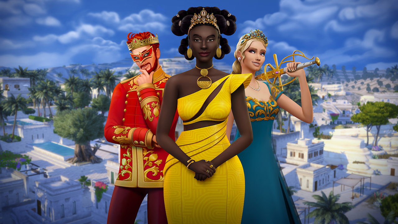 Discovery splash banner for The Sims Discord server