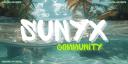 Discovery splash banner for Sunyx Community 🍃 67% done Discord server