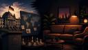 Discovery splash banner for Politik Lounge Discord server