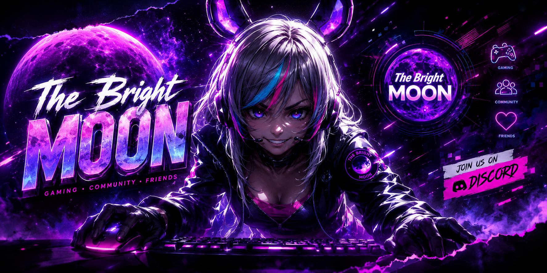 Discovery splash banner for The Bright Moon MOROCCO #Only_Girls Discord server