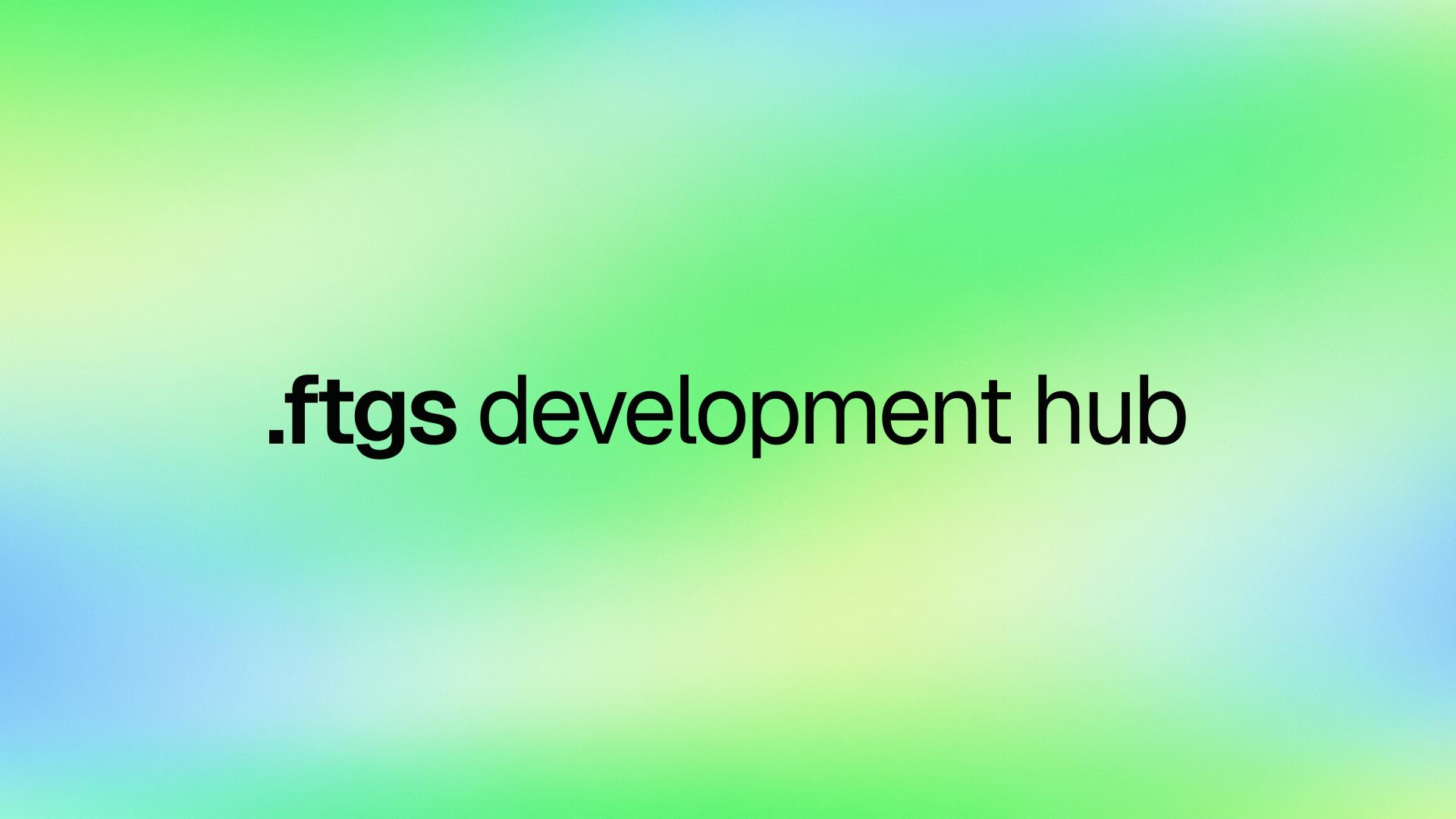 Discovery splash banner for .ftgs development hub Discord server