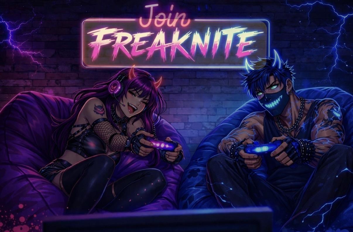 Discovery splash banner for ✩⁺₊✩☽⋆𝓕𝓻𝓮𝓪𝓴𝓷𝓲𝓽𝓮⋆☾✩⁺₊✩ Discord server