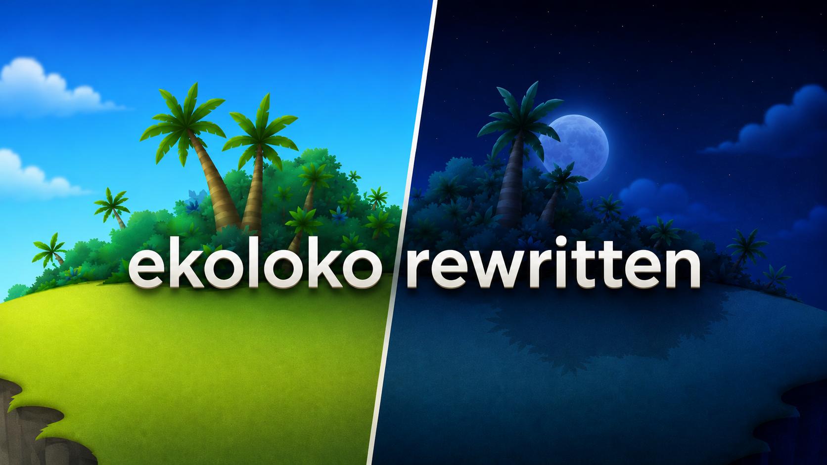 Discovery splash banner for Ekoloko Rewritten Discord server