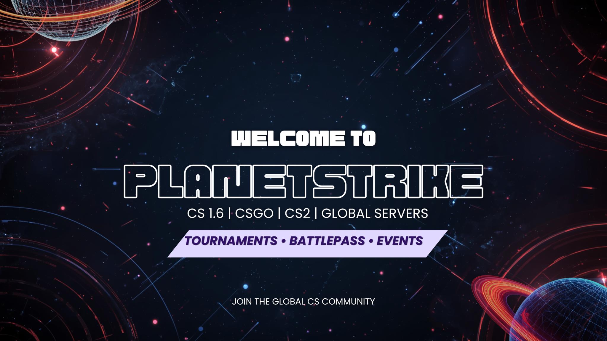 Discovery splash banner for PLANET STRIKE || Classic CS Community Discord server