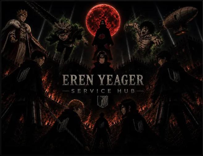 Discovery splash banner for ๐ก โข Eren Yeager's Service hub Discord server
