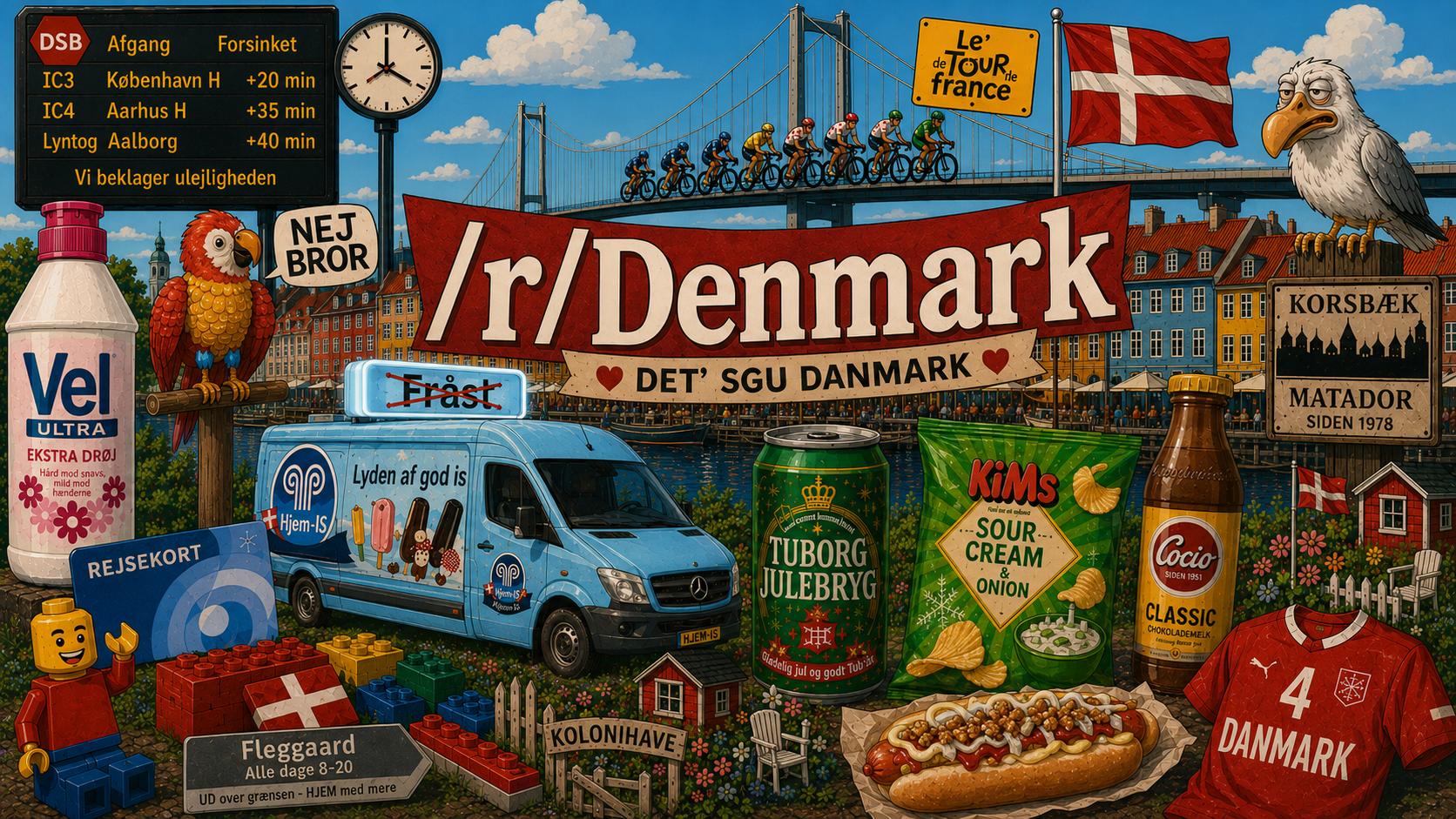 Discovery splash banner for /r/Denmark Discord server