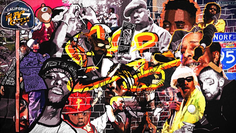 Discovery splash banner for Rap City Discord server