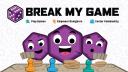 Discovery splash banner for Break My Game｜Tabletop Playtesting Discord server
