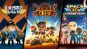 Discovery splash banner for Badlands | Space | Bomber Crew | Runner Duck Games Official Discord server
