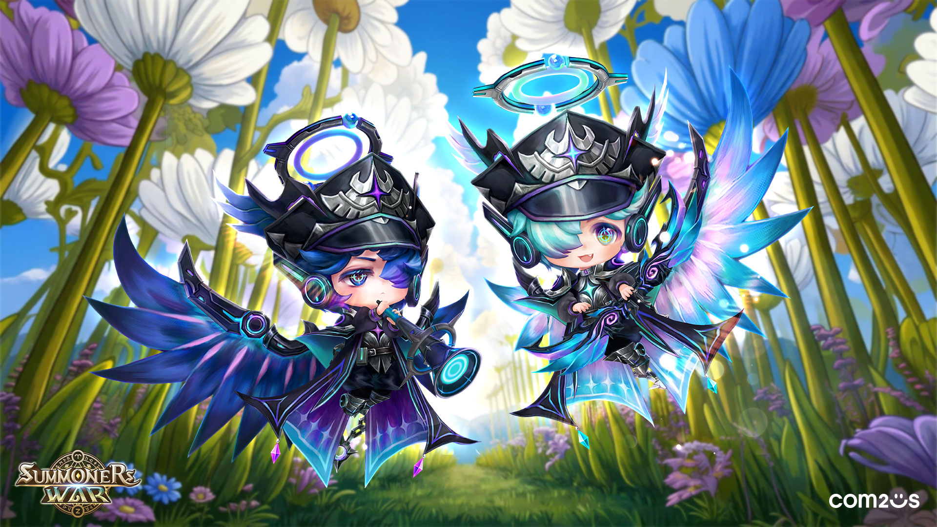 Discovery splash banner for Official Summoners War : Sky Arena Discord server