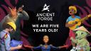 Discovery splash banner for Ancient Forge Discord server
