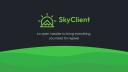 Discovery splash banner for SkyClient Discord server