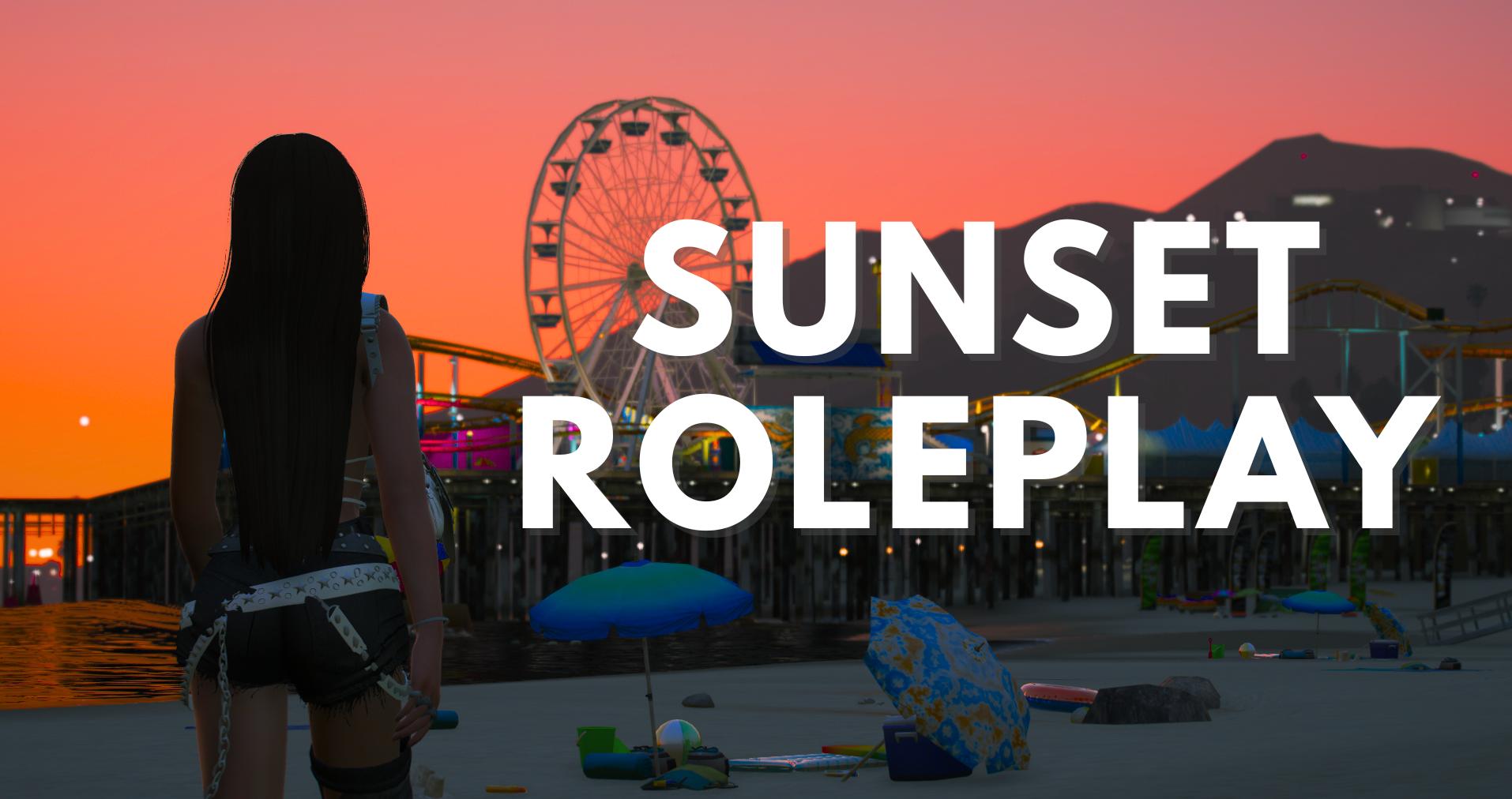 Discovery splash banner for SunsetRP | 5.0 Discord server