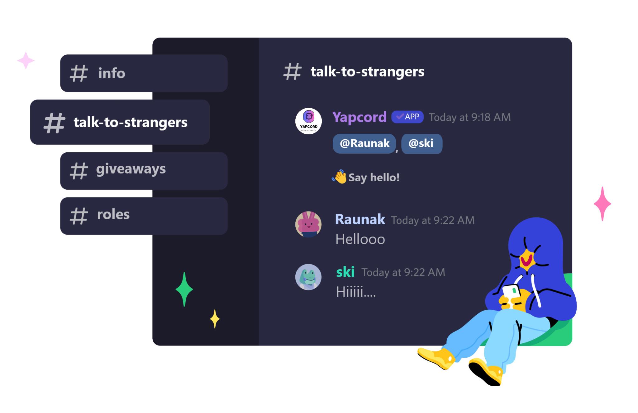 Discovery splash banner for Yapcord Discord server